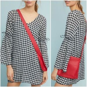 Michael Stars ANTHROPOLOGIE Gingham Dress Medium